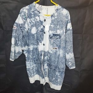 Vintage Acid Wash Oversized Jacket